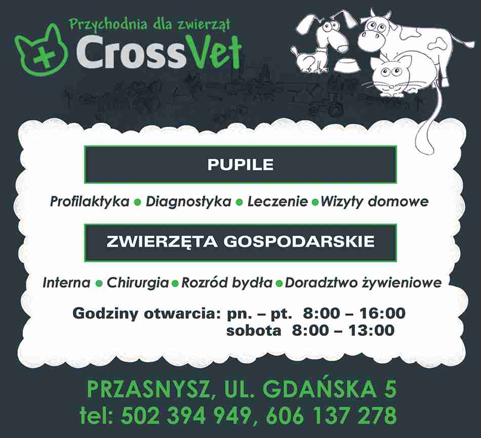 Przychodnia Weterynaryjna "CrossVet" - lecznica zwierząt PRZASNYSZ lecznica zwierząt PRZASNYSZ